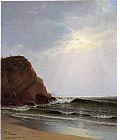 Alfred Thompson Bricher Canvas Paintings - Otter Cliffs Mount Desert Island_ Maine